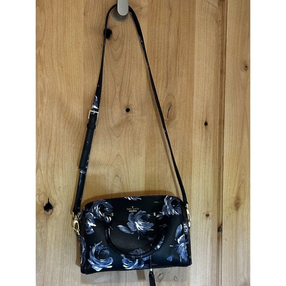 Kate Spade New York Cameron Street Night Rose Large Lane Satchel EUC - Picture 1 of 7